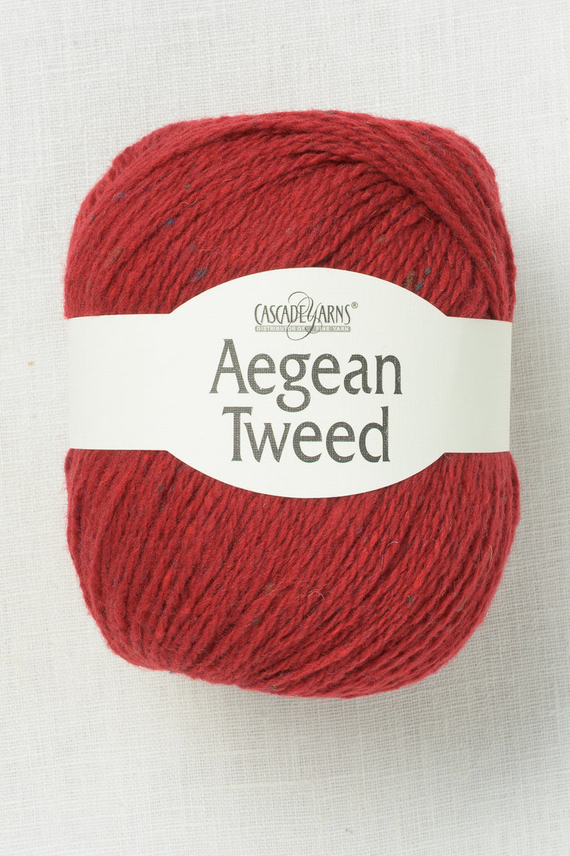 Cascade Aegean Tweed 03 Scarlet