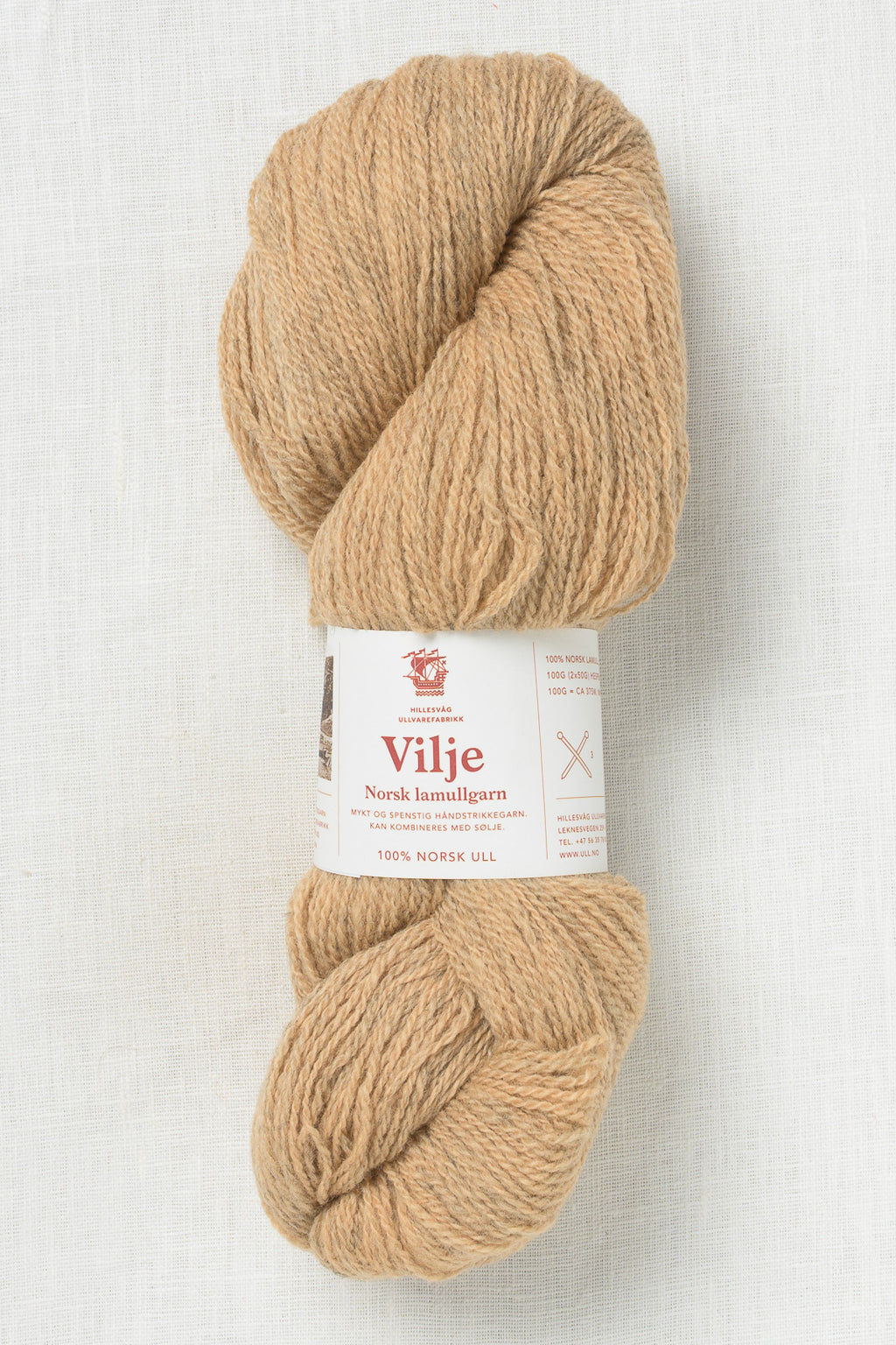 Hillesvåg Vilje 448 Heathered Dark Camel