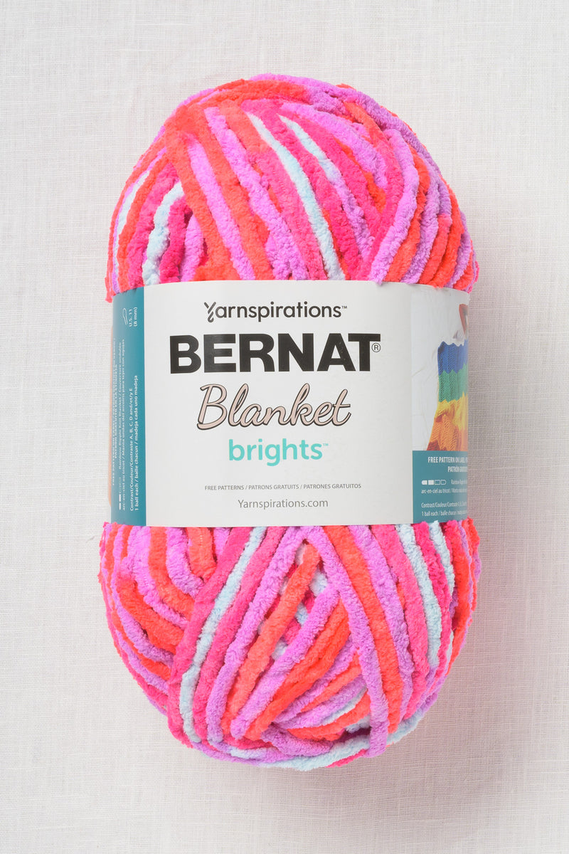 Bernat Blanket Brights Neon Sherbet