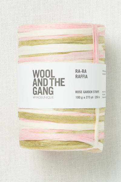 Wool and the Gang Ra-Ra Raffia Rose Garden Stripe