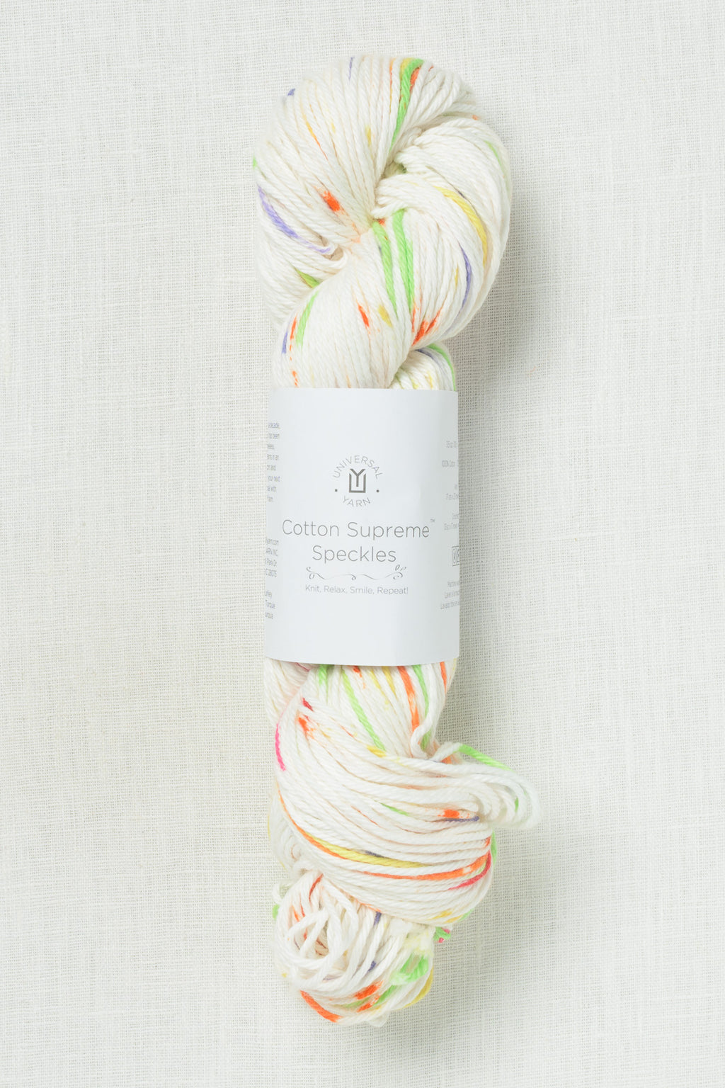 Universal Yarn Cotton Supreme Speckles 1001 Fruit Punch
