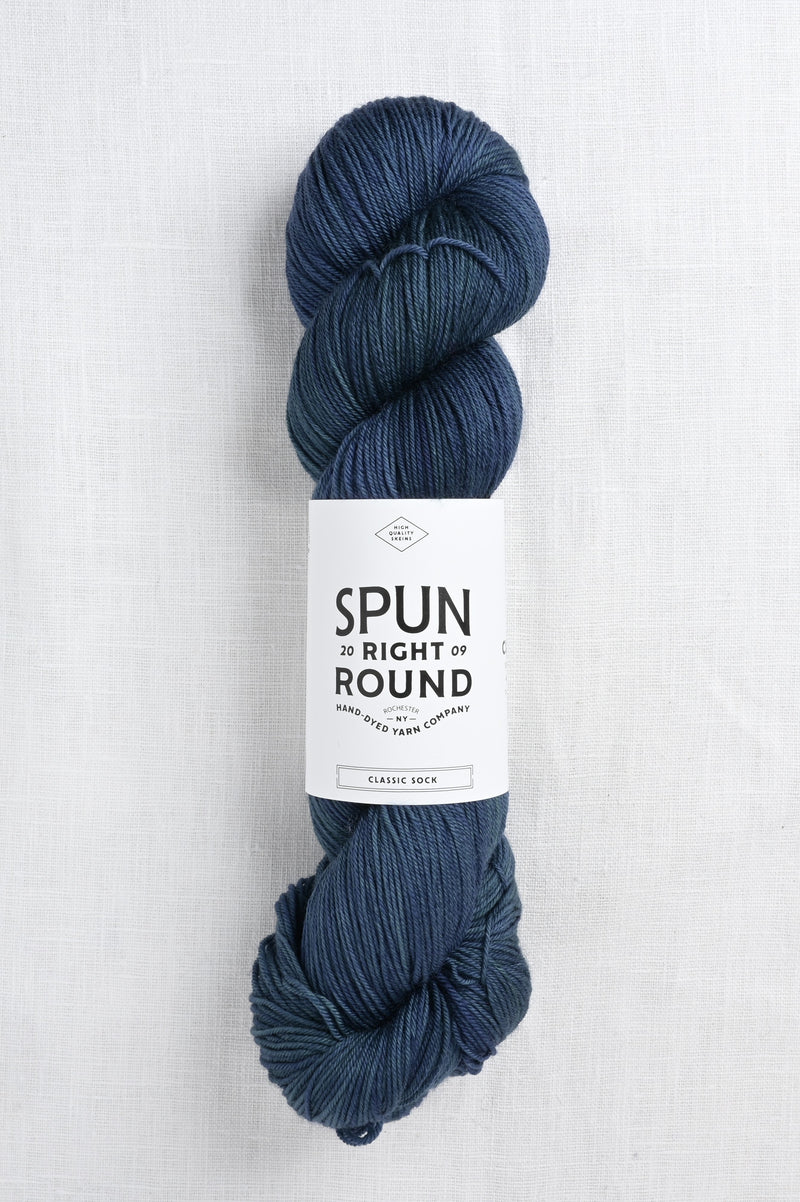 Spun Right Round Merino Aran Night Sky