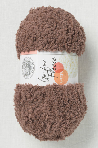 Lion Brand Go For Fleece Sherpa 124AB Clay