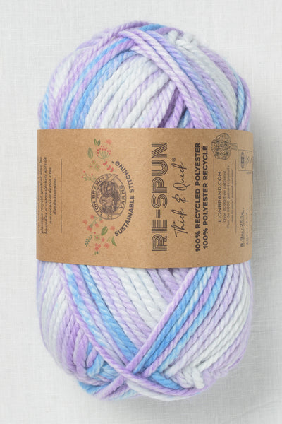 Lion Brand Re-Spun Thick & Quick 212AZ Hyacinth