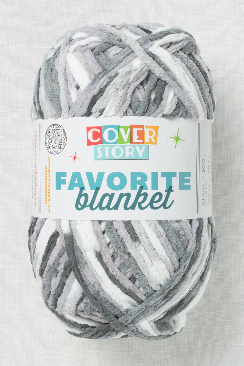 Lion Brand Cover Story Favorite Blanket 216M Perfect Storm