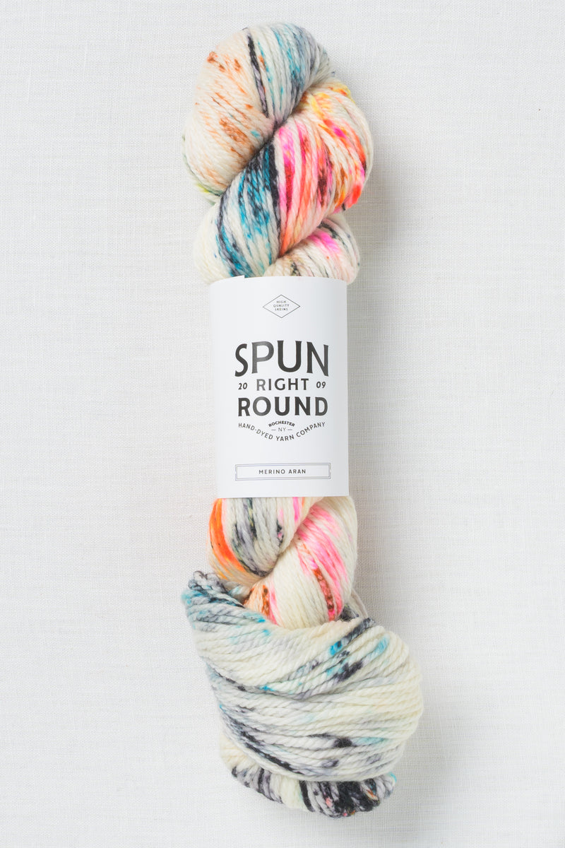 Spun Right Round Merino Aran Over The Moon