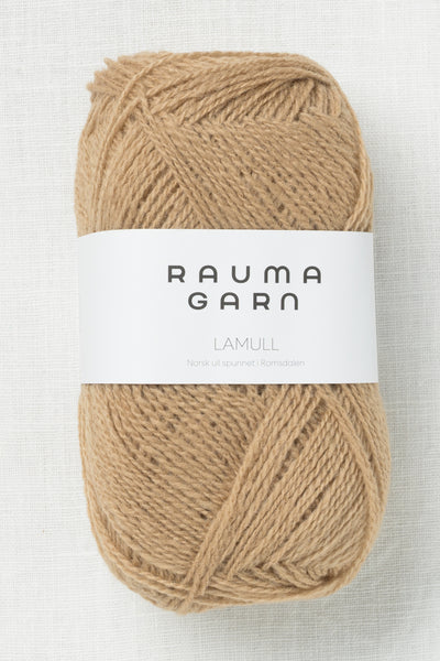 Rauma 2-Ply Lamullgarn 4077 Sand