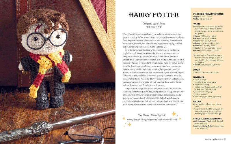 Harry Potter: The Official Book of Crochet Amigurumi by Jody Revenson