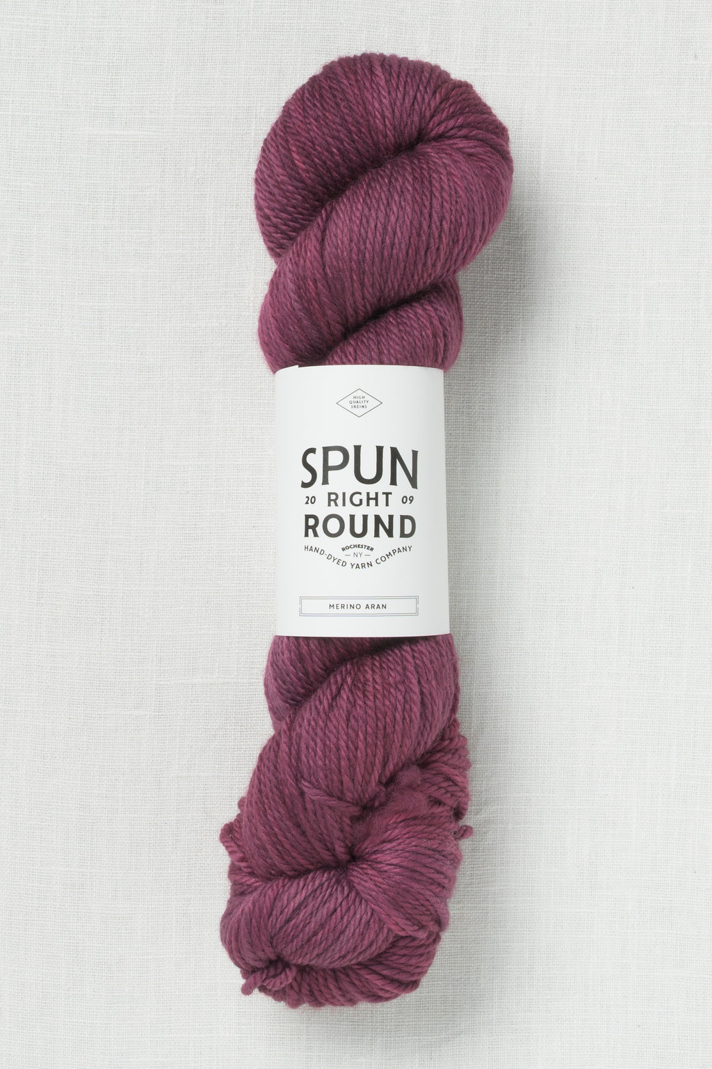 Spun Right Round Merino Aran Bruised Ego