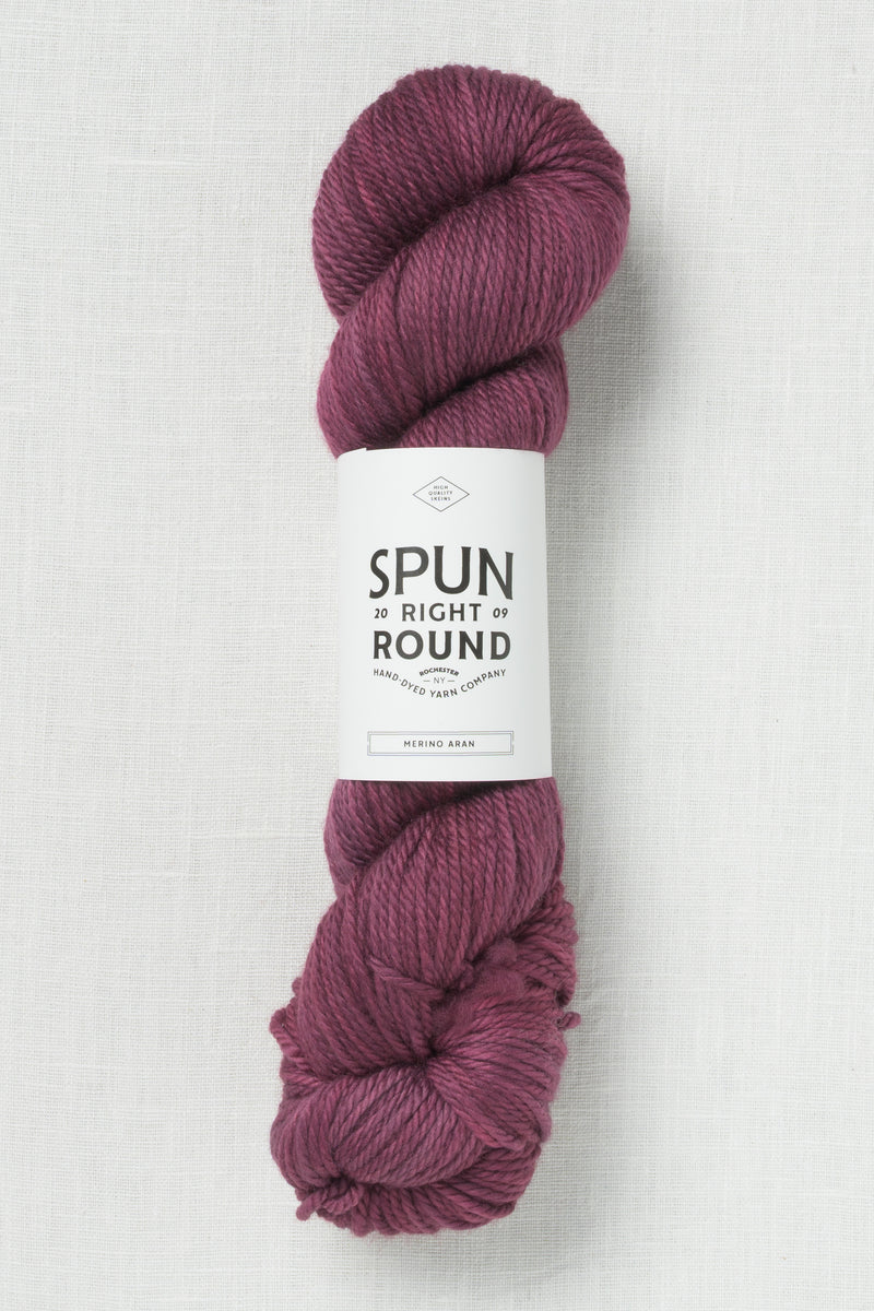 Spun Right Round Merino Aran Bruised Ego