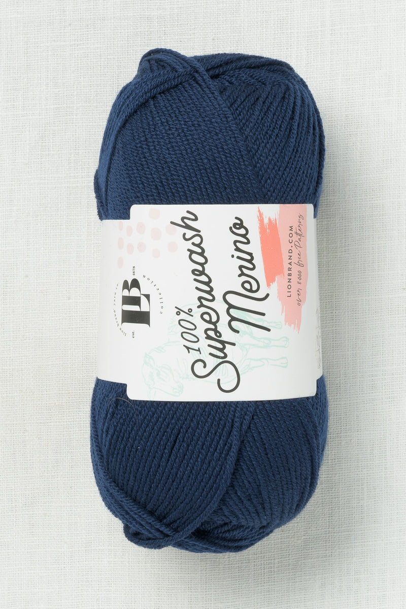 Lion Brand Superwash Merino 111C Midnight Blue