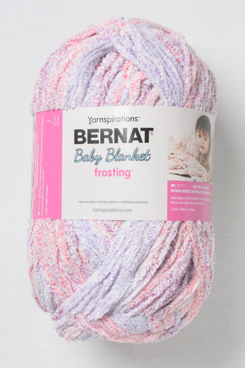 Bernat Baby Blanket Frosting Pink Plum
