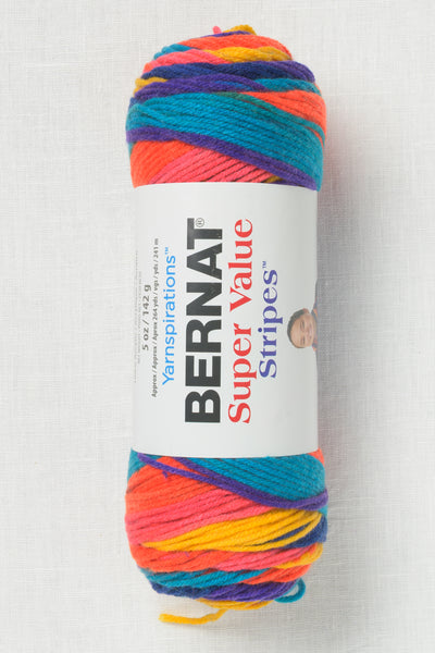 Bernat Super Value Stripes Candy Store Stripes