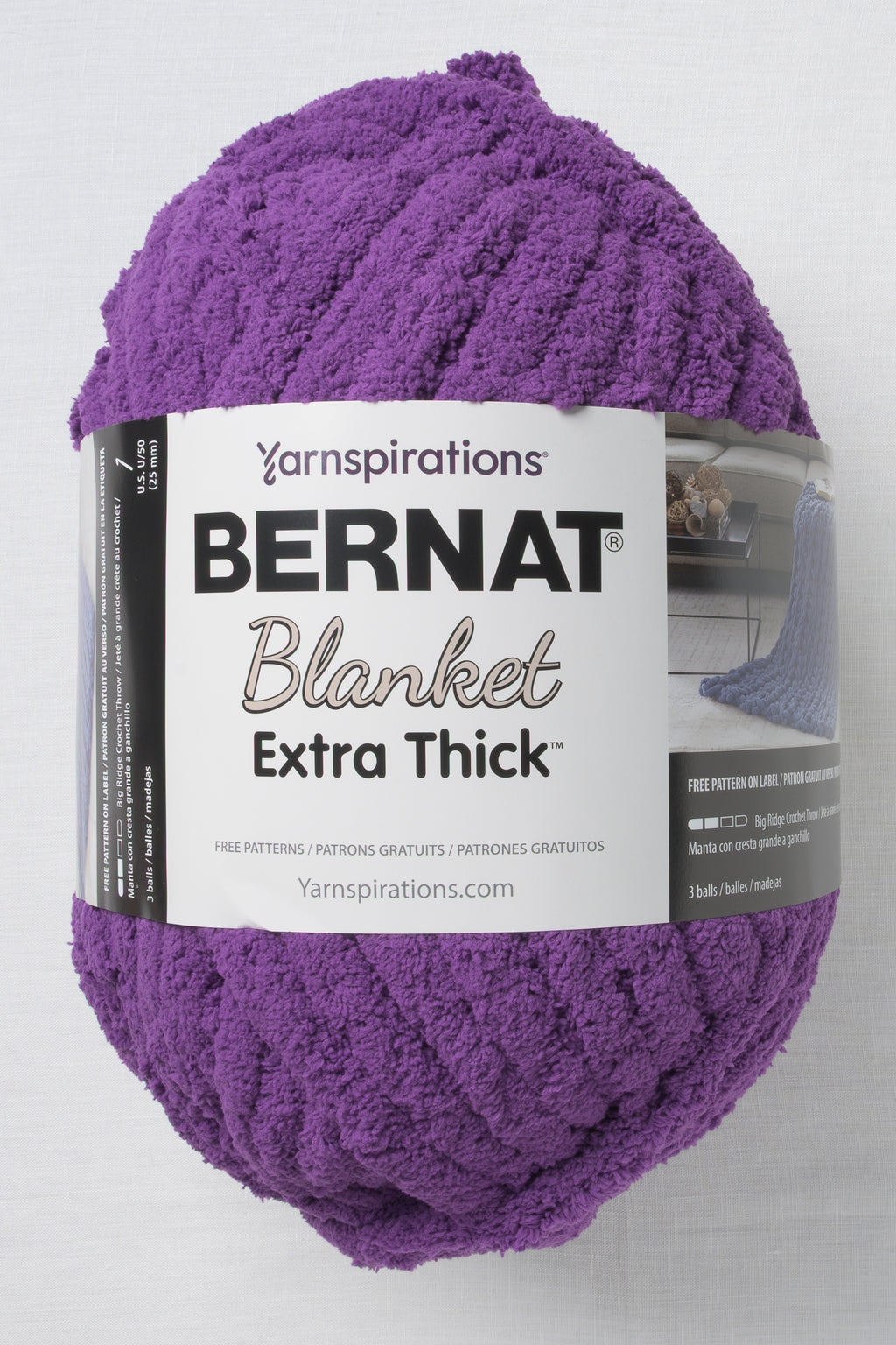 Bernat Blanket Extra Thick Purple Punch