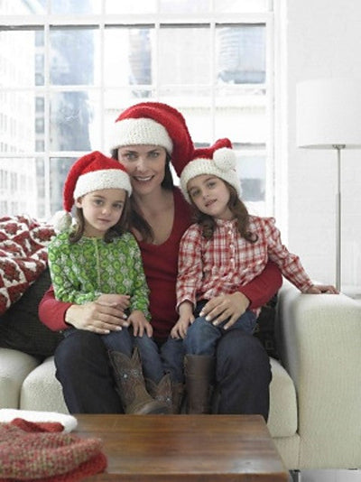 Santa Hat #90133AD by Lion Brand Yarn