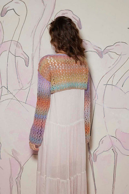 Cropped sweater Tatiana by LANGYARNS SWITZERLAND