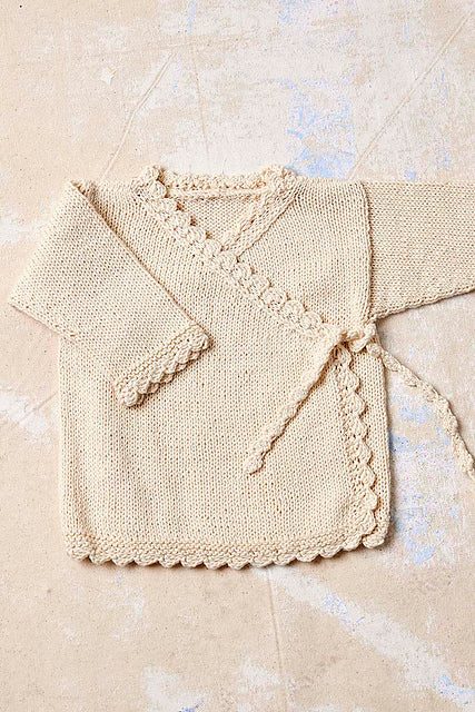 Saga Wrapover cardigan by LANGYARNS SWITZERLAND