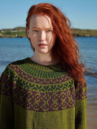 Ronan Pullover Top Down by LANGYARNS SWITZERLAND