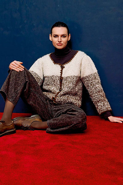 Hazel Top Down Short Jacket by LANGYARNS SWITZERLAND