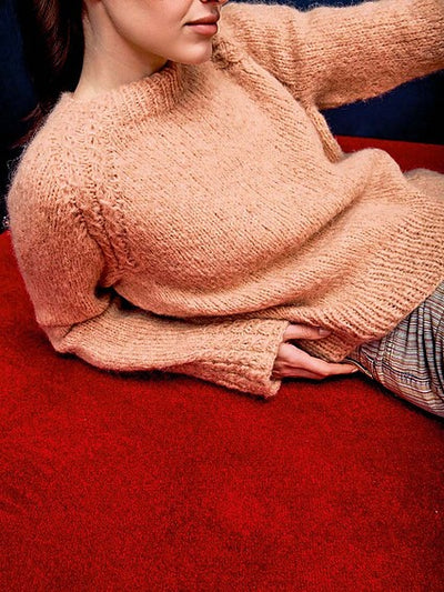 Debbie Top Down Sweater by LANGYARNS SWITZERLAND