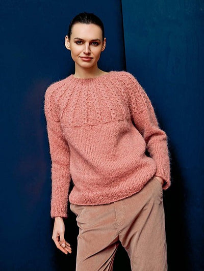 Claire Top Down Sweater by LANGYARNS SWITZERLAND