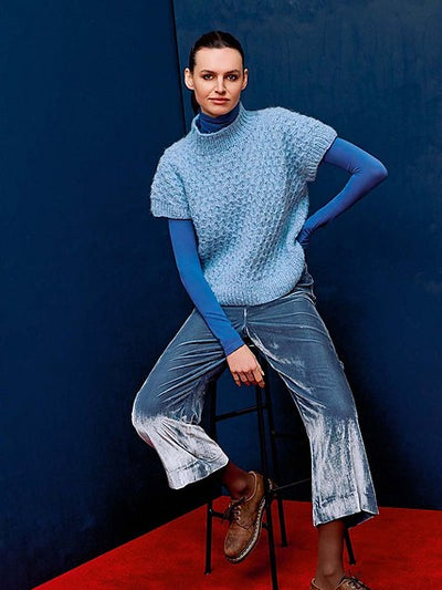 Ingrid Top Down Slipover by LANGYARNS SWITZERLAND