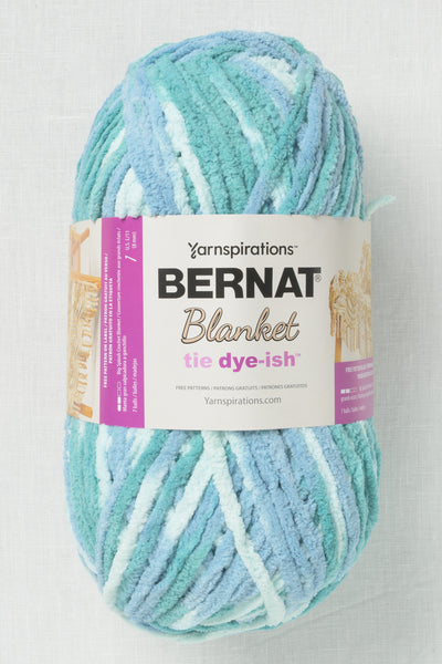 Bernat Blanket Tie Dye-ish Tropical Sea