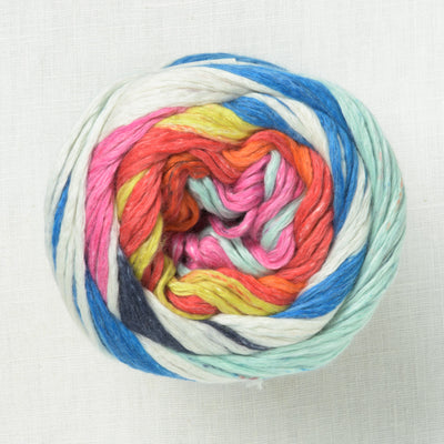 Juniper Moon Farm Cumulus Stripes 515 Magenta Waves