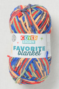 Lion Brand Cover Story Favorite Blanket 207BW Clown Car