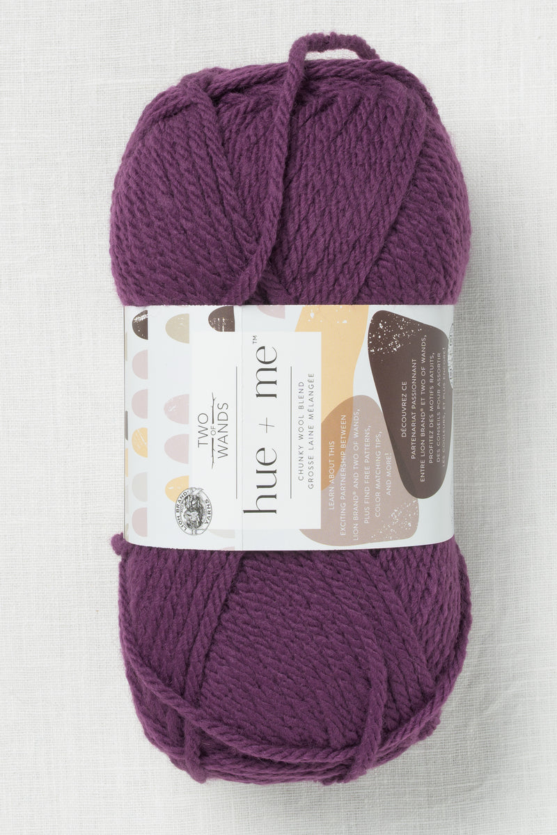 Lion Brand Hue + Me 143AF Aubergine