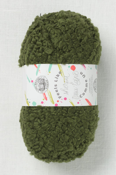 Lion Brand Feels Like Sherpa 174L Evergreen