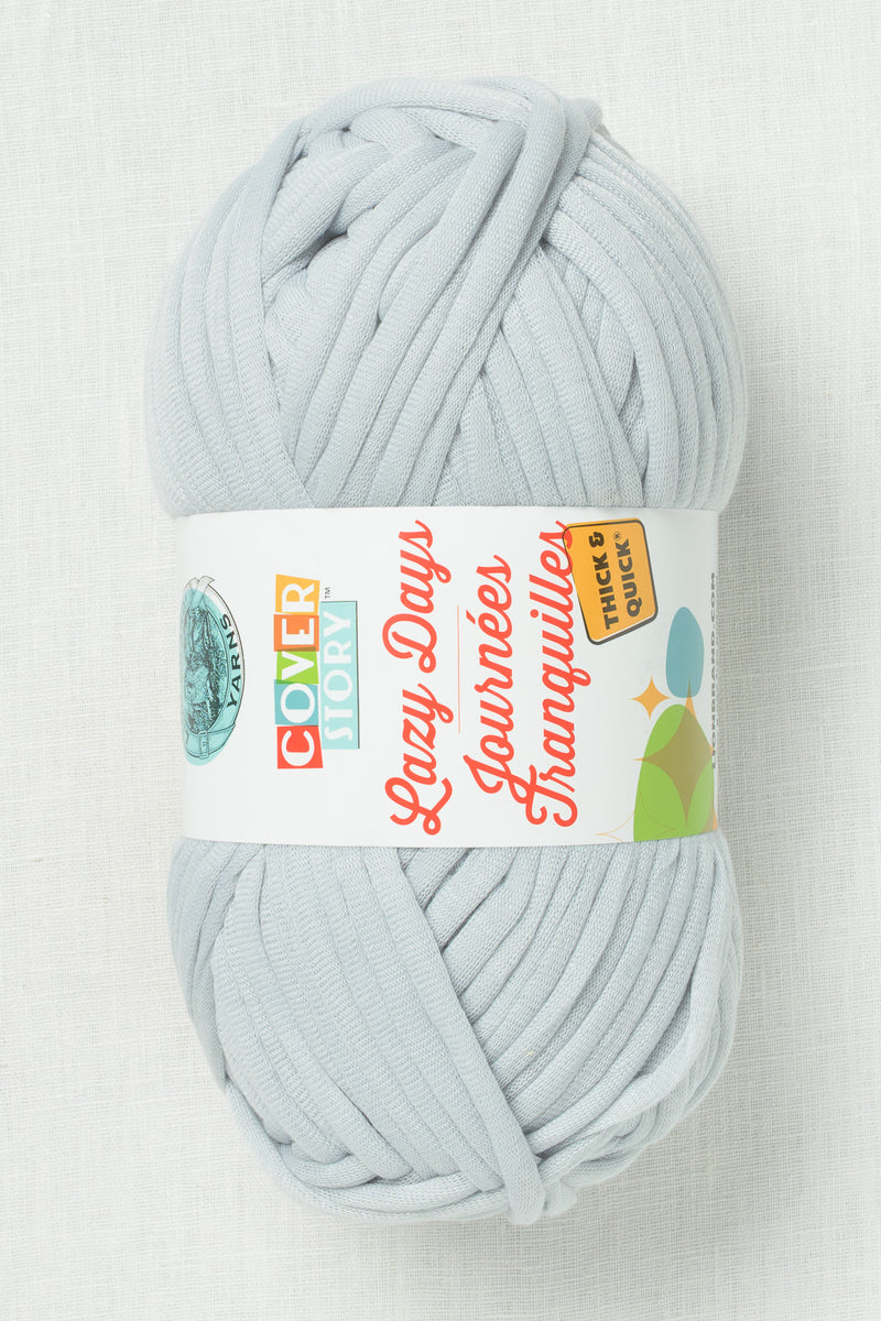 Lion Brand Cover Story Lazy Days Thick & Quick 150BK Pale Grey