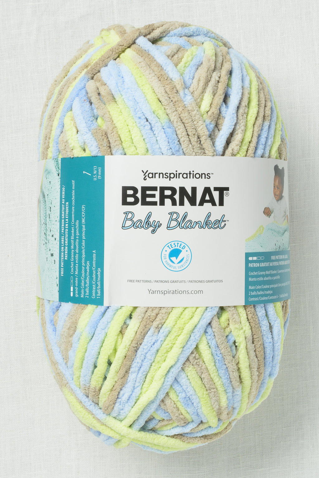 Bernat Baby Blanket Big Ball Little Boy Dove