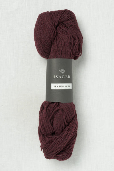 Isager Jensen Yarn 36s Black Plum