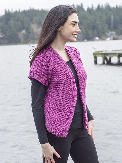 Red Violet Vest by Cheryl Beckerich