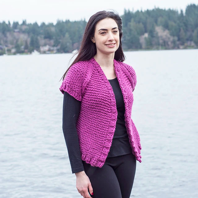 Red Violet Vest by Cheryl Beckerich