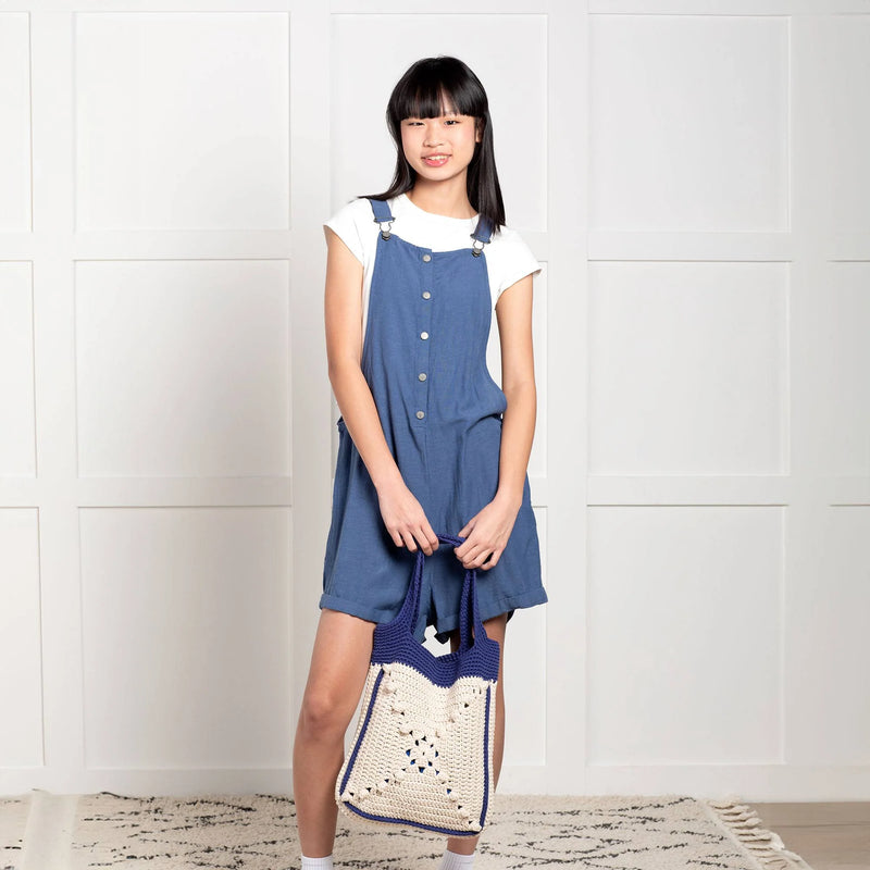 Crochet Carry On Tote Bag by Bernat Design Studio