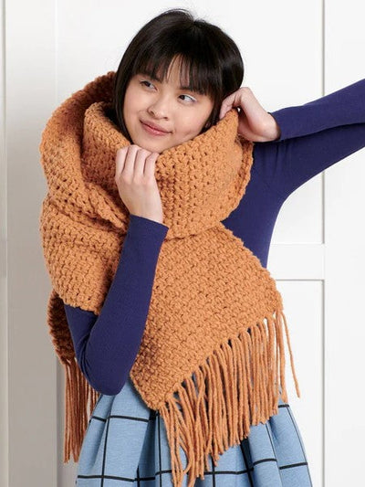 Cozy Wraps Scarf by Yarnspirations Design Studio