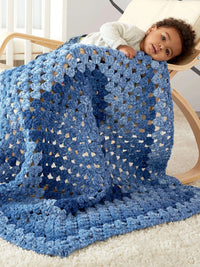 Granny Rectangle Crochet Baby Blanket