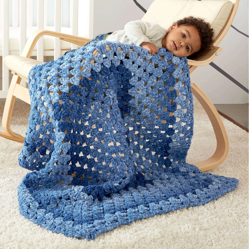 Granny Rectangle Crochet Baby Blanket