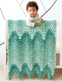 Ridged Crochet Baby Blanket