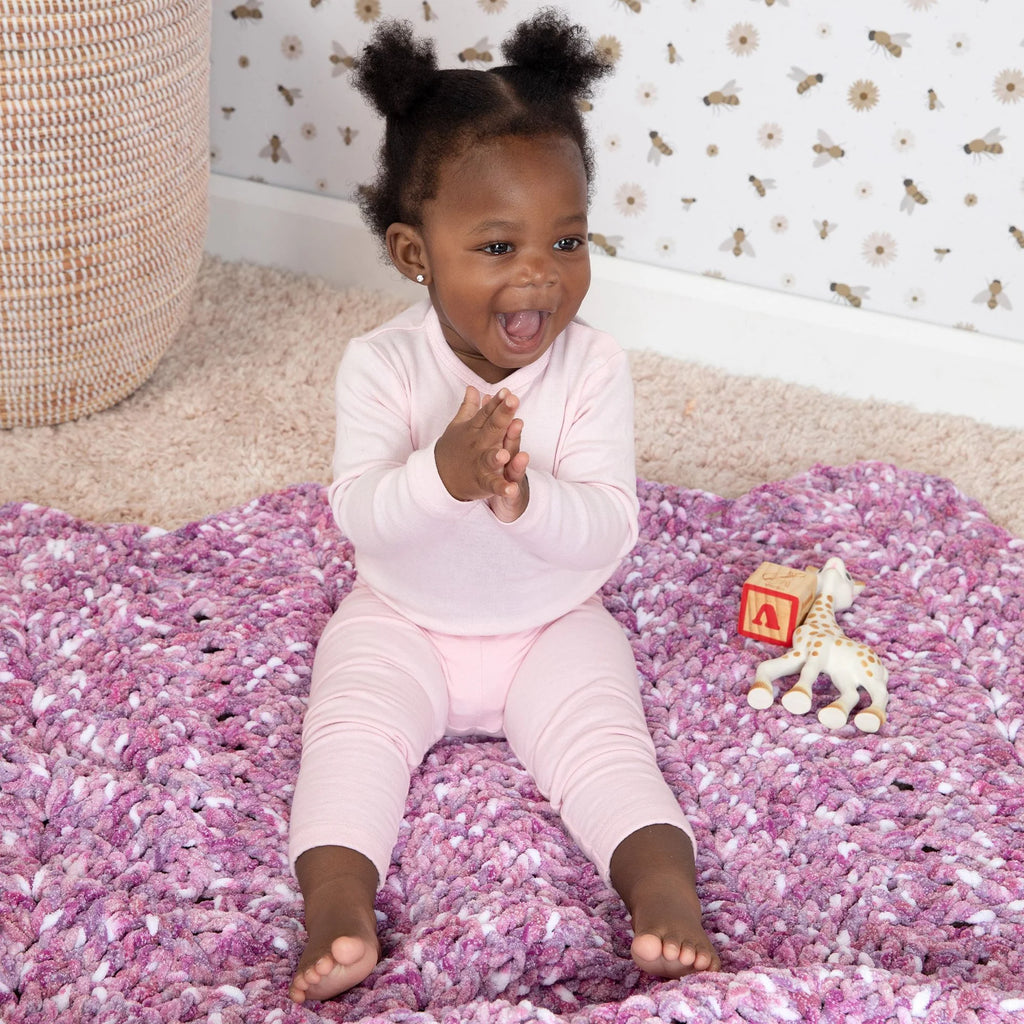 Crochet Ridges Baby Blanket