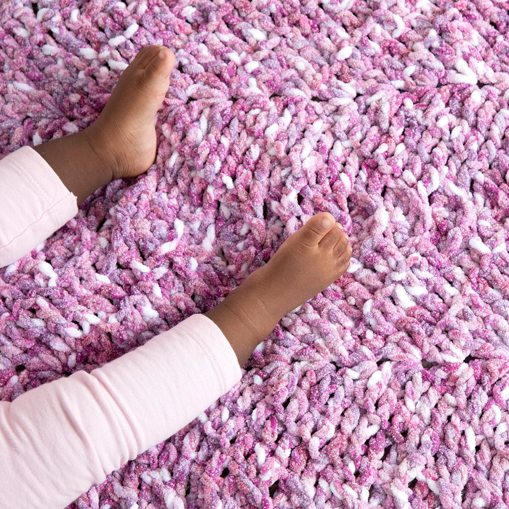 Crochet Ridges Baby Blanket