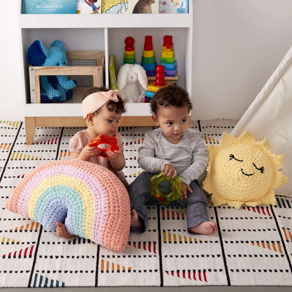 Sunshine Crochet Pillow