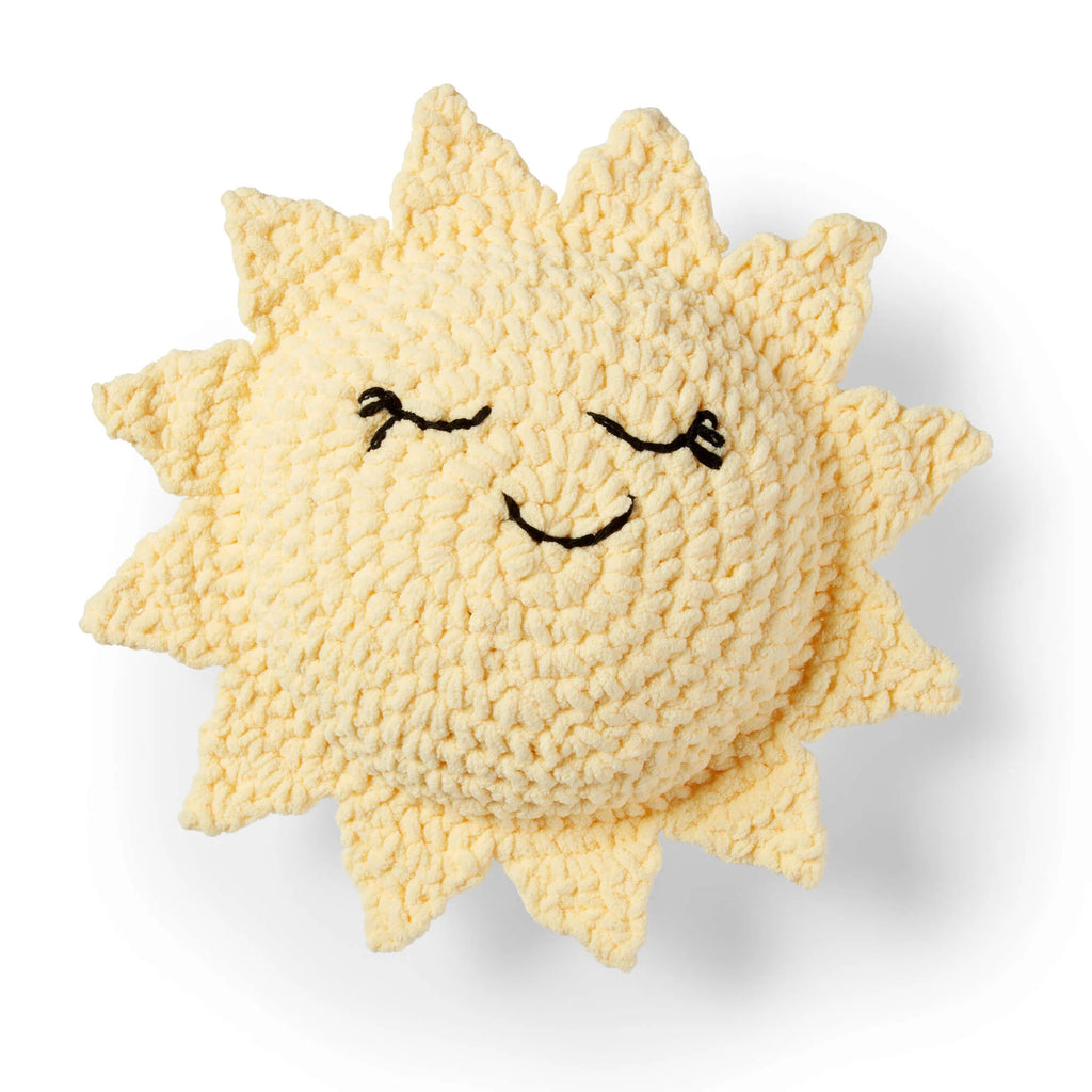 Sunshine Crochet Pillow