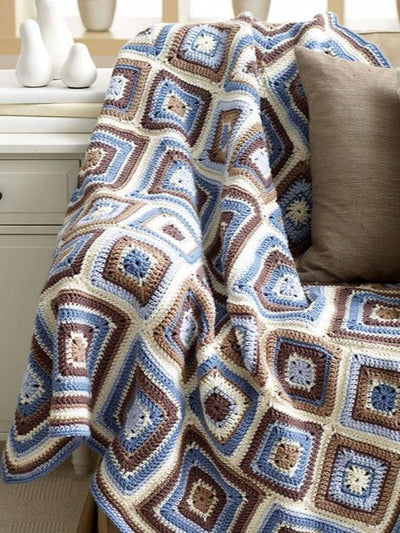 Deco Blocks Blanket by Bernat Design Studio