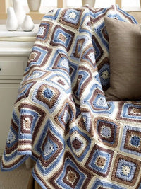 Deco Blocks Blanket by Bernat Design Studio