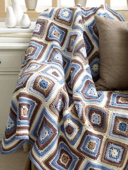 Deco Blocks Blanket by Bernat Design Studio