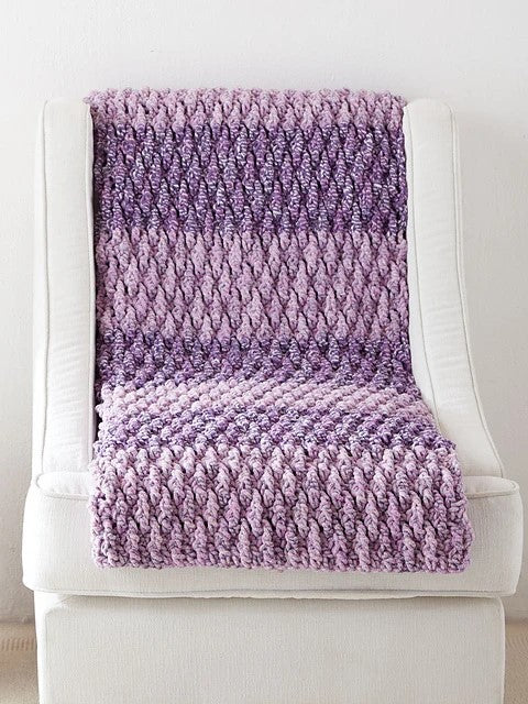 Lush Life Blanket by Yarnspirations Design Studio