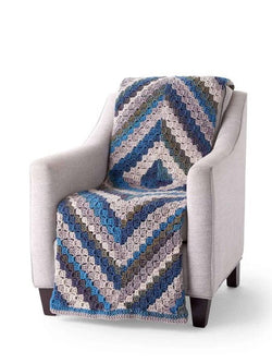 Radiating Rectangles Crochet Blanket